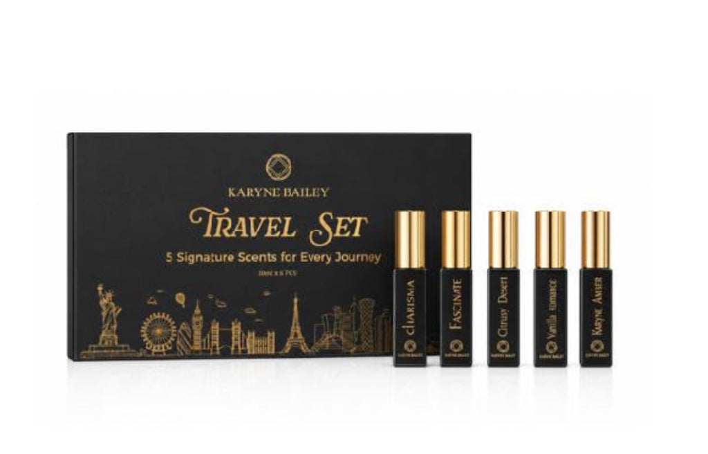 Signature Travel Set – 5 Luxury Mini Perfumes