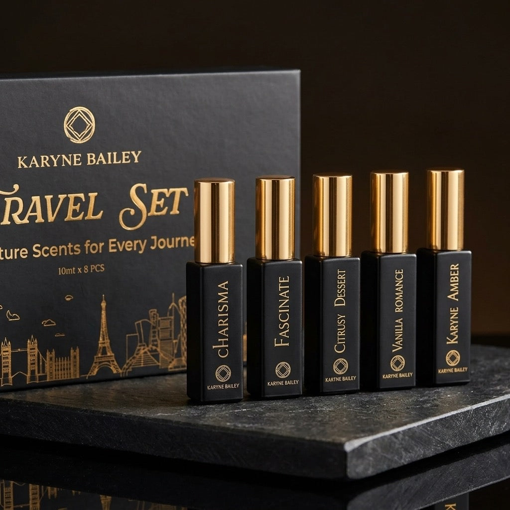 Signature Travel Set – 5 Luxury Mini Perfumes