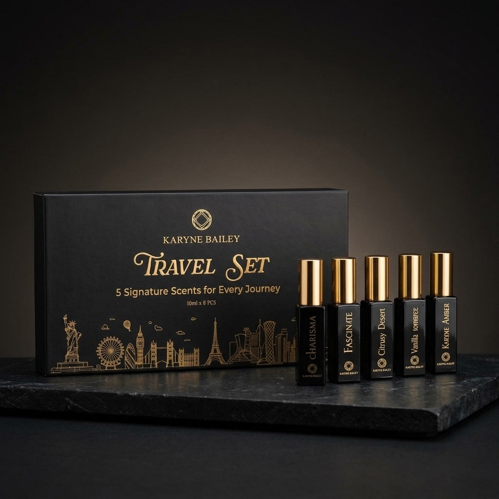 Signature Travel Set – 5 Luxury Mini Perfumes
